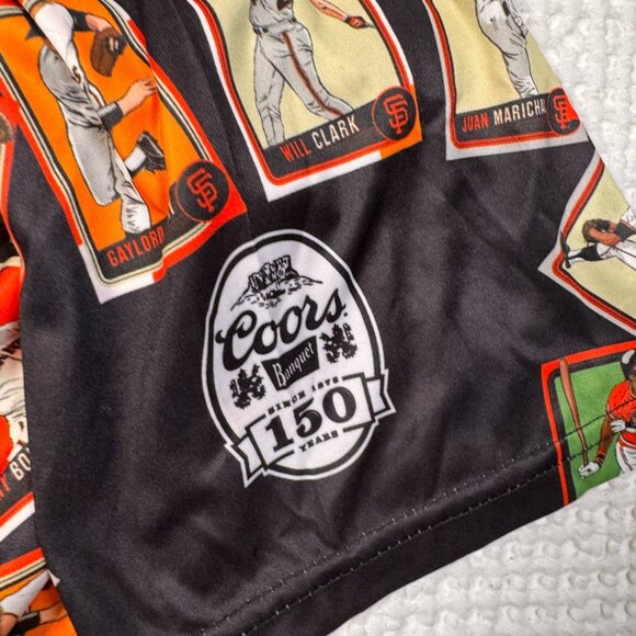 San Francisco Giants Legends Button-Up Shirt — Vintage Baseball Cards Print — Me - Picture 2 of 4